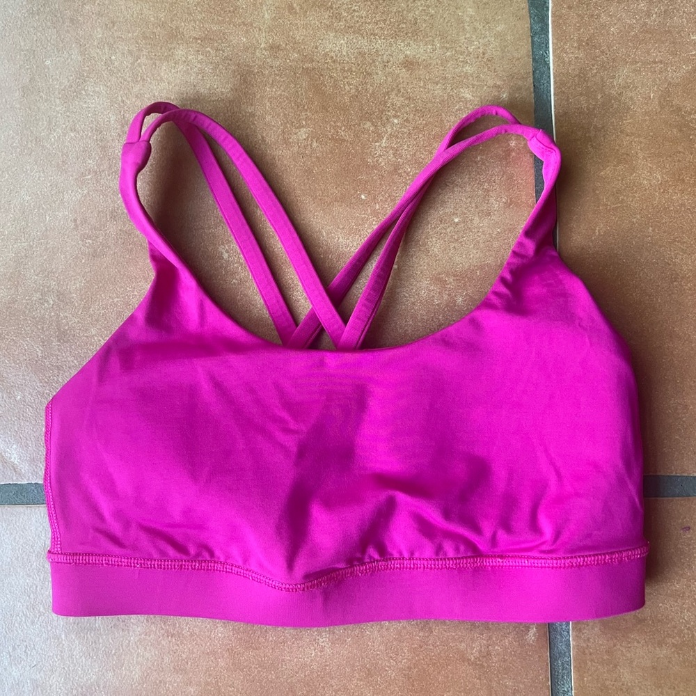 Pink Lululemon Sports Bra